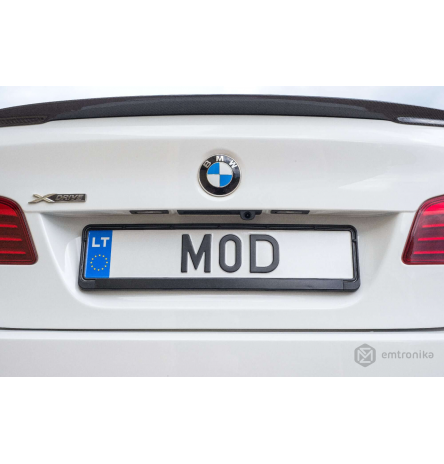 BMW reverse camera trunk lid